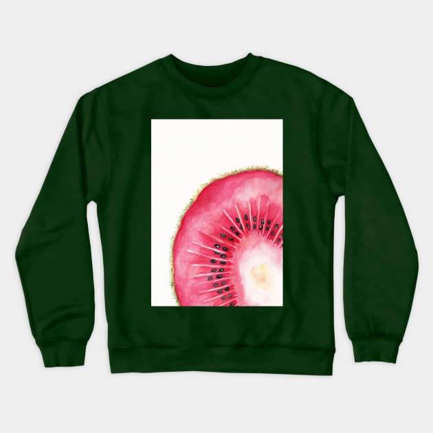 Kiwi (Pink) Crewneck Sweatshirt by Jeneva_99